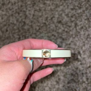 Gold and cream kate spade bangle